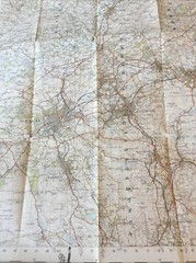 1957 Ordnance Survey One Inch Seventh Series Map 95 Blackburn And Burnley