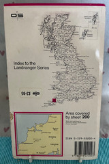 Newquay, Bodmin & Surrounding area OS Landranger 200 Map Tourist Travel. 1988