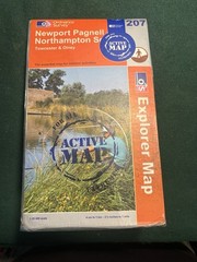 Newport Pagnell & Northampton South Active Map by Ordnance Survey Sheet Map 207