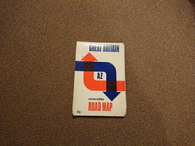 Vintage AZ Map UK United Kingdom