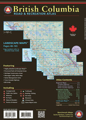 2024 British Columbia Road & Recreation Atlas – 1st Edition, by Benchmark Map