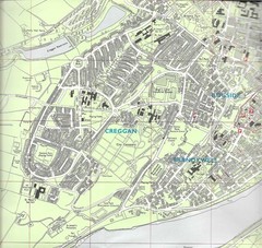 Ordnance Survey NI Street Map – Londonderry Derry with Gazetter – VGC