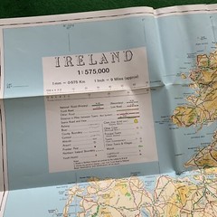 Ordnance Survey General Map Ireland 1:575000 1 Inch: 9 Miles 1985