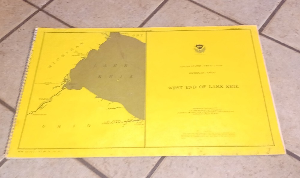 NOAA recreational chart 14846 West End of Lake Erie 6th edition BOAT YACHT MAPS