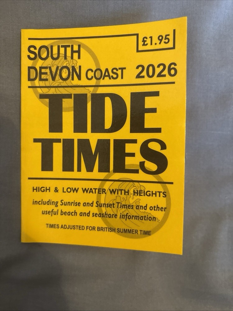 South Devon Coast 2026 Tide Times Yellow Publications Ltd. Brand New