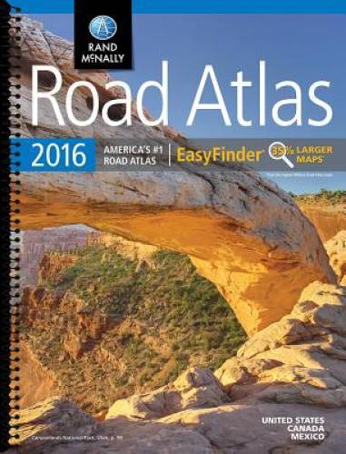 Rand McNally 2016 EasyFinderÂ® Midsize Road Atlas (Rand Mcnally Road Atla – GOOD
