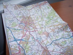 OS Ordnance Survey Landranger Map 166 ‘Luton & Hertford’ – Well Used condition