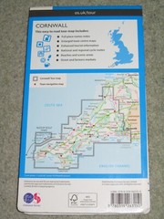OS Ordnance Survey Tour Map: Cornwall – 1:100,000 – 2016