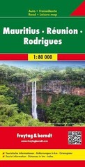 MAURITIUS – REUNION – RODRIGUEZ MAP (ENGLISH, SPANISH, By Freytag-berndt *NEW*