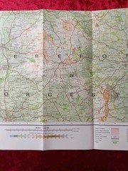 Vintage Bartholomew National Map Series Sheet 18 Vale of Severn Radnor Forest