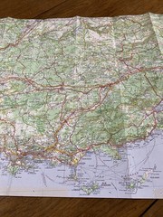 Michelin 84 Marseille Toulon Nice Folding Sheet Map Atlas