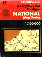Aberystwyth & Cardigan – Bartholomew National Map Series -1975 Edition