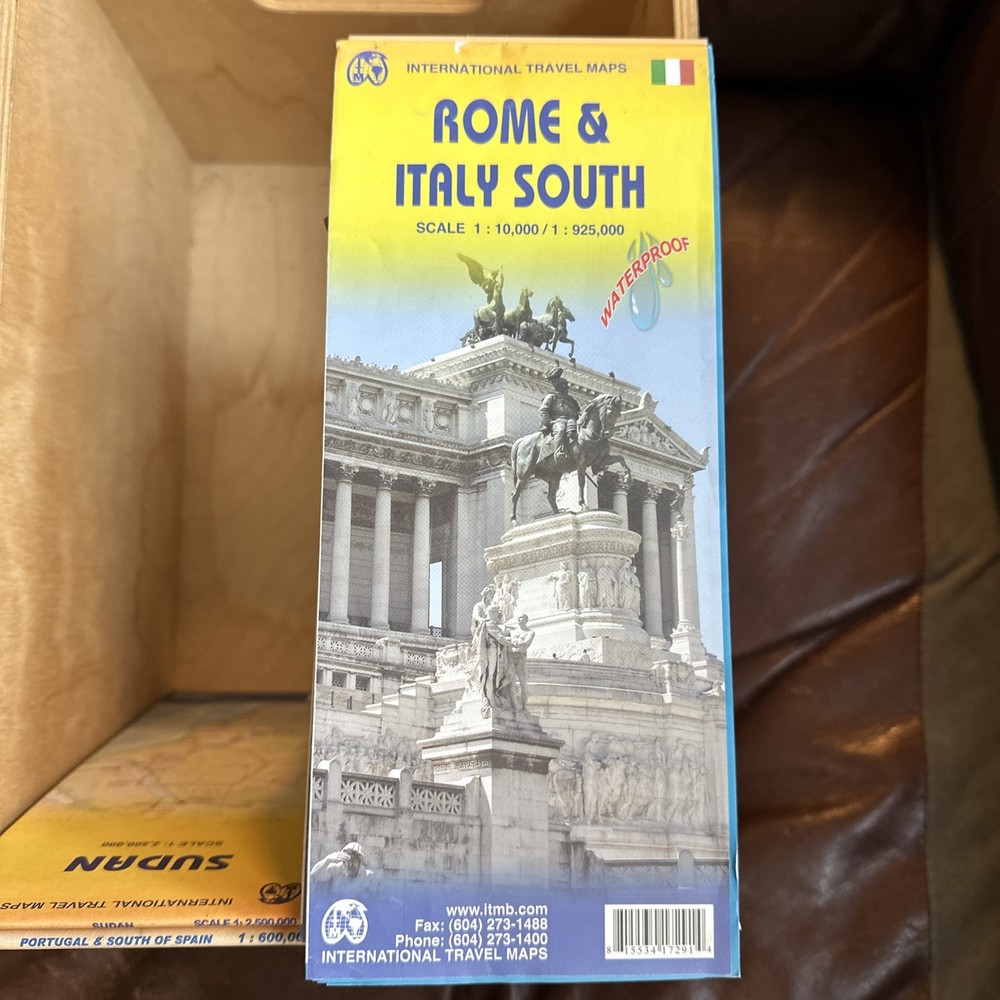 ROME & SOUTHERN ITALY TRAVEL REFERENCE MAP By Itmb Publishing Ltd **BRAND NEW**