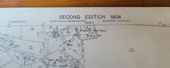VINTAGE 1904 ORDNANCE SURVEY ROLLED MAP WESTHORPE 104CM X 73CM