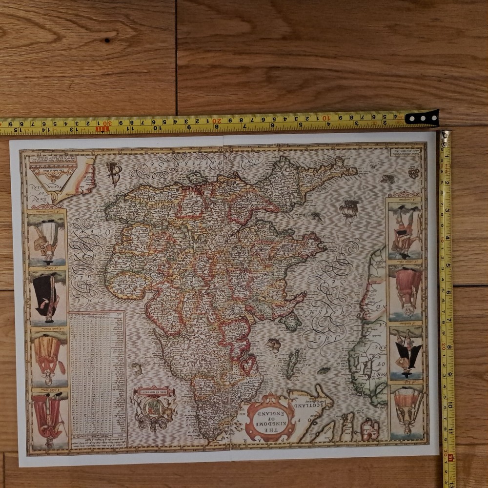 Tudor map of England by John Speed