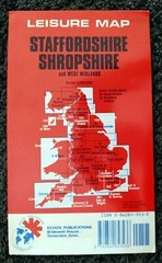 Staffordshire and Shropshire Official Tourist Map Sheet Map Estate Publications