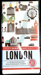 London City Scratch-Off Map: A Sightseeing Scavenger Hunt: 30 landmarks