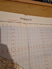 Ordnance Survey Map Of Great Britian – NORWICH – 1961 – 1/63360