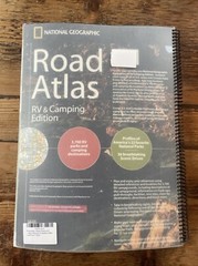 ROAD ATLAS: UNITED STATES AND CANADA, RV & CAMPING EDITION By Nat’l Geo-2005 ed.