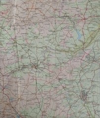 Bartholomew Half-Inch Contoured Map, Sheet 19: Warwickshire (1967).