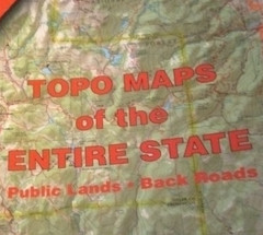 Colorado Atlas & Gazetteer Topo Maps of Entire State Public Lands & Back Roads