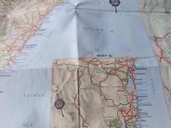 NRMA Motorists Map Of South East Australia 1978 Vintage paper folded map