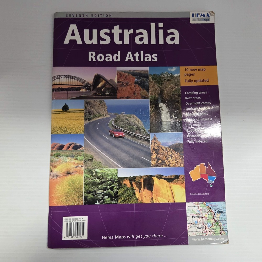 Hema Australia Road Atlas Seventh Edition 2007 7th