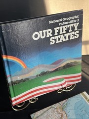 National Geographic Picture Atlas of Fifty States US 1978 Original Large Map