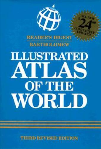 Readers digestbartholomew illustrated atlas of the world – Hardcover – GOOD