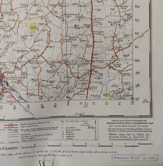 Ordnance Survey Map – Bury St. Edmunds (1946). 1 Inch = 1 Mile. 73cm x 90cm. VGC