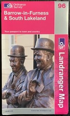 OS Ordnance Survey Landranger Map 2014, No 96 – BARROW-IN-FURNESS SOUTH LAKELAND