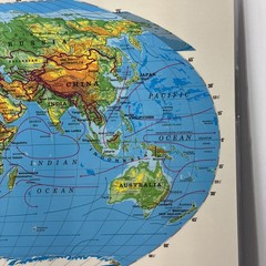 17″ x 22″ Rand McNally Markable Map of The United States / World Two-Sided