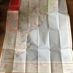 Ipswich – Old 1969 Ordnance Survey One-Inch Map Sheet 150 Inc Clacton and Walton