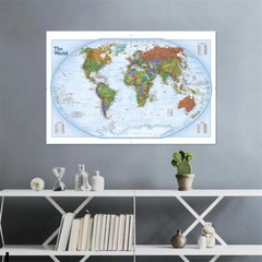 7x5ft 5x3ft Map of the World Country With City Art Poster Prints Home Wall Decor