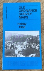 Godfrey Edition Old Ordnance Survey MAP of HELSBY 1908 Cheshire Sheet 32.06