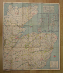 Original Vintage Esso Road Maps Southern & Northern Scotland/ Ireland & Quebec