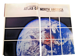 National Geographic Atlas of North America Space Age Portrait of Continent 1985