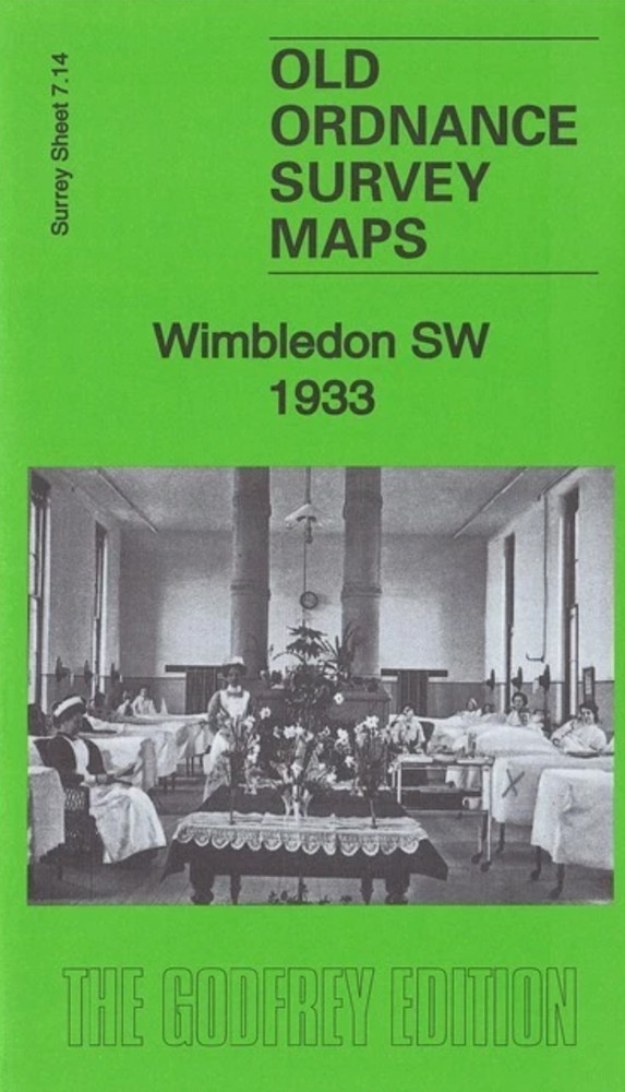 MAP OF Wimbledon SW 1933 Surrey Sheet 7.14 by Richard Oliver NEW