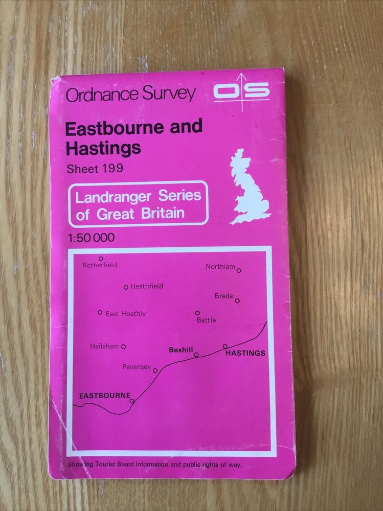 1980 Ordnance Survey Landranger Second Series Map 199 Eastbourne And Hastings