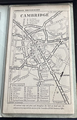Vintage Barnett’s Official Street Plan Of Cambridge 1950s? Fair