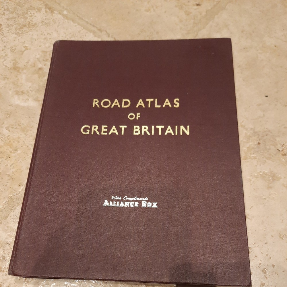 The National Road Atlas Of Great Britain Blue Riband 1989