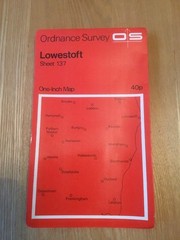 1969 Ordnance Survey One Inch Map 137 Lowestoft (incl Wrentham, Yoxford, Bungay)