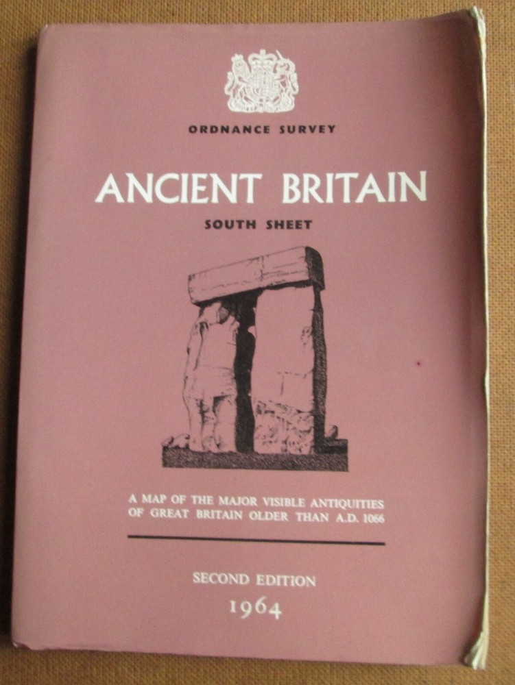 Vintage Ordnance Survey Ancient Britain South Sheet 2nd Edition 1964 Reprint
