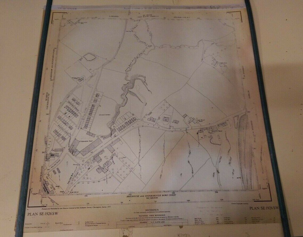 Ordnance Survey Map: Spenborough, Plan SE 1926 SW, 1956