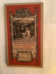 ORDNANCE SURVEY ONE-INCH MAP RIVER TORRIDGE & DISTRICT SHEET 127 1930