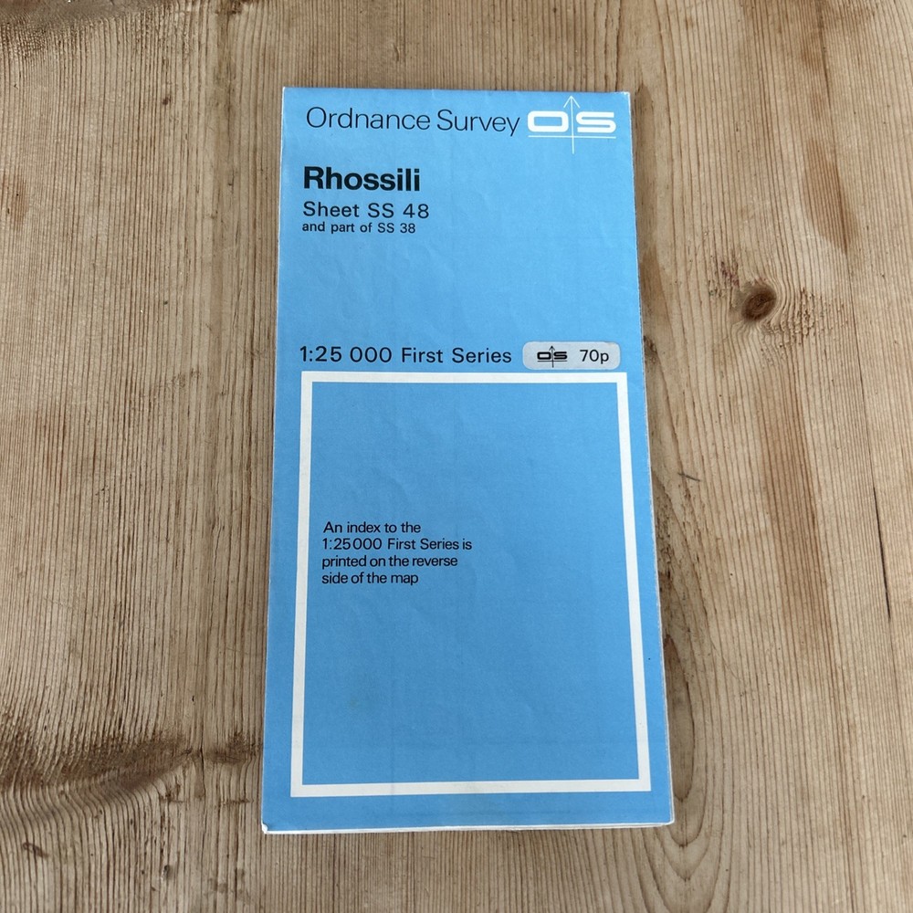 RHOSSILI Port-Eynon – ORDNANCE SURVEY First Series 1:25,000 1948 SS48