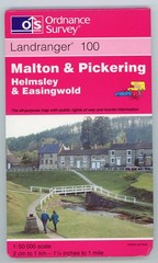 3 Maps OS 100 Malton + Pickering, Yorkshire Humberside Tourist Map and Road Maps