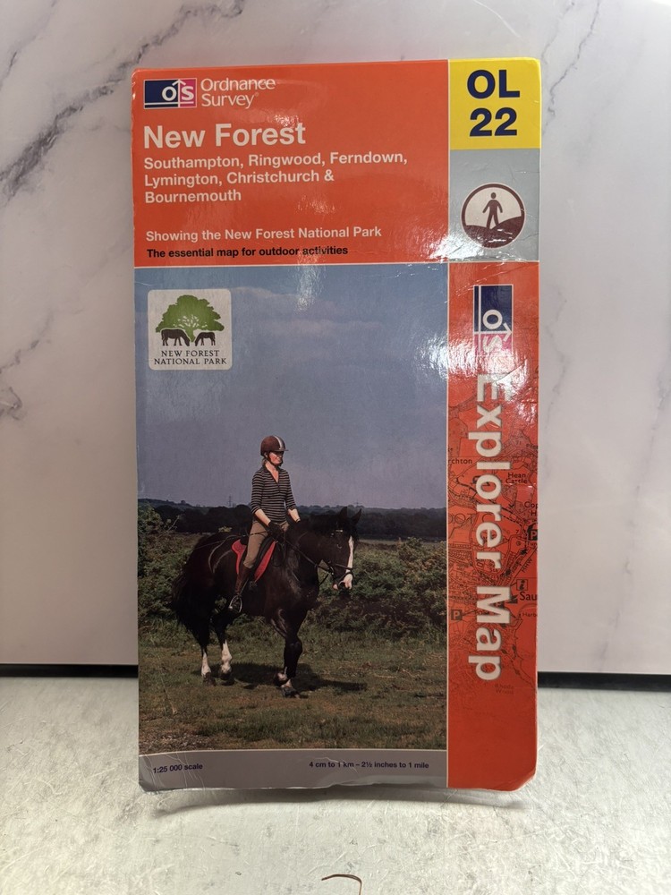Ordnance Survey Explorer 1:25,000: Sheet OL 22 New Forest & Southampton; VGC