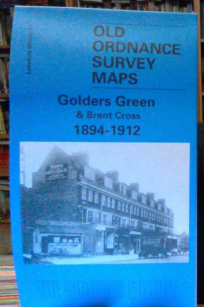 MAP OF Golders Green and Brent Cross 1894-1912: London Sheet 017.3 Pamela Taylor