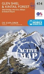 Glen Shiel and Kintail Forest (Map) OS Explorer Active Map